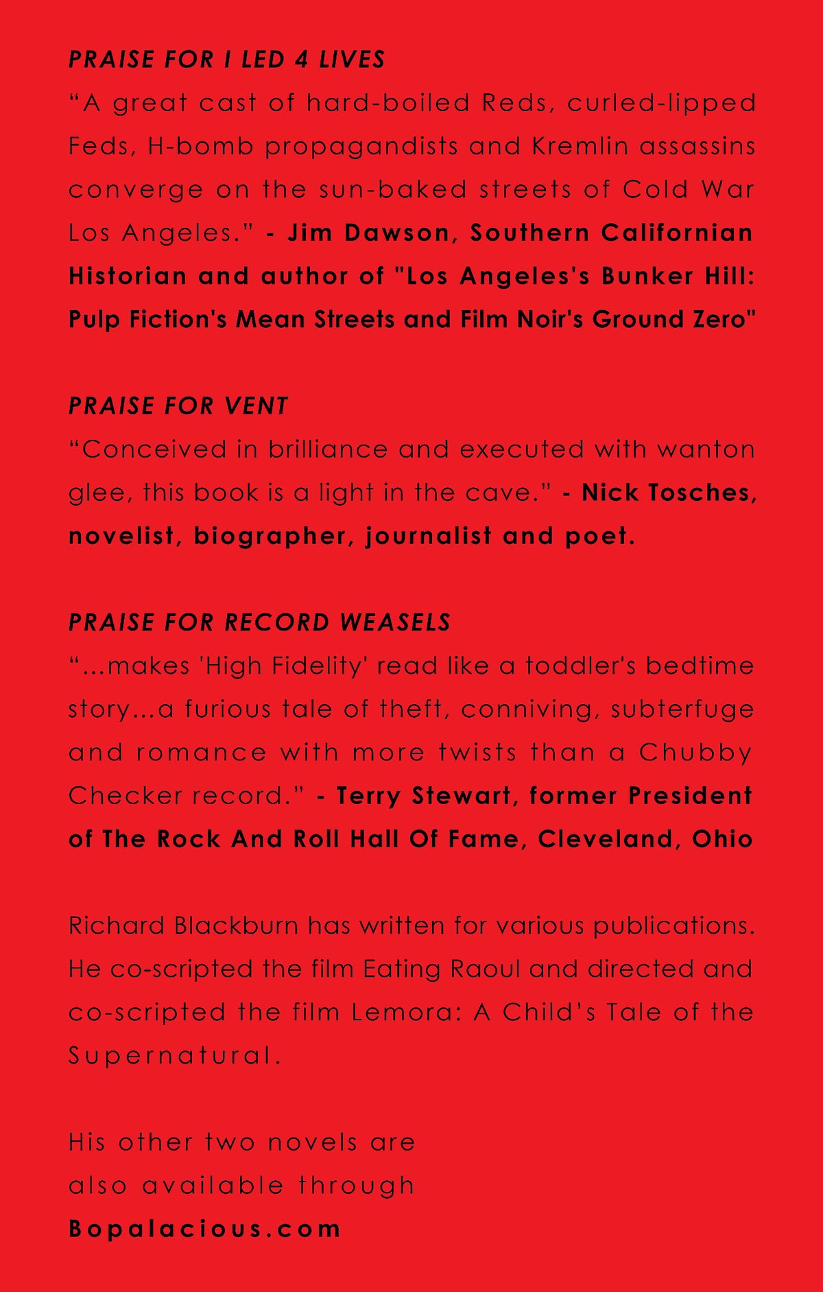 I Led 4 Lives by Richard Blackburn