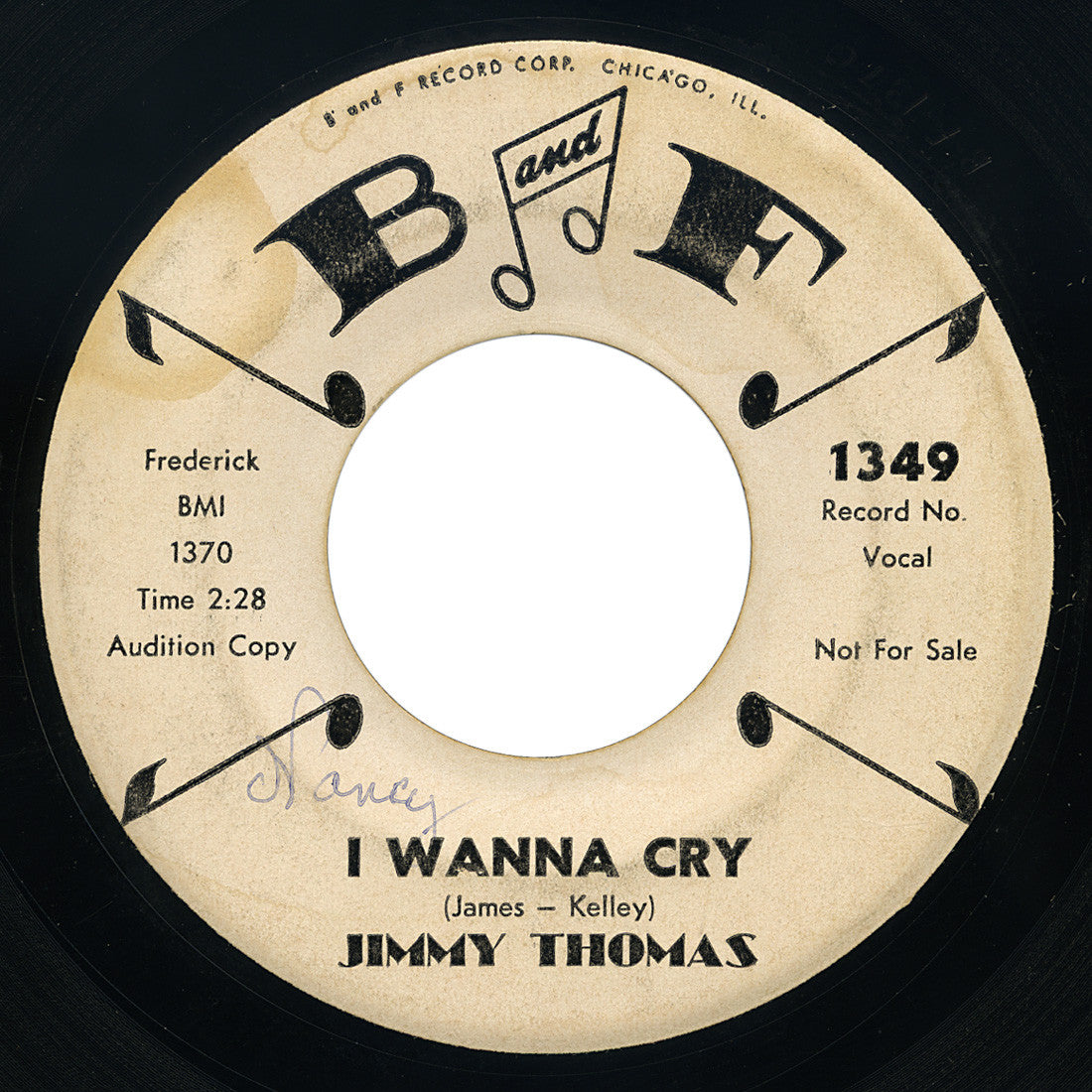Jimmy Thomas – I Wanna Cry – B and F