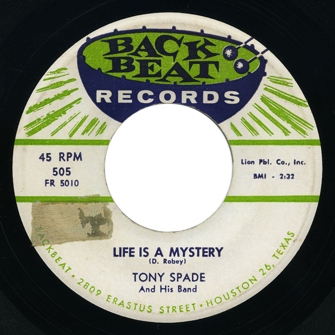 Tony Spade - What’s Gwyne On? / Life Is A Mystery - Back Beat