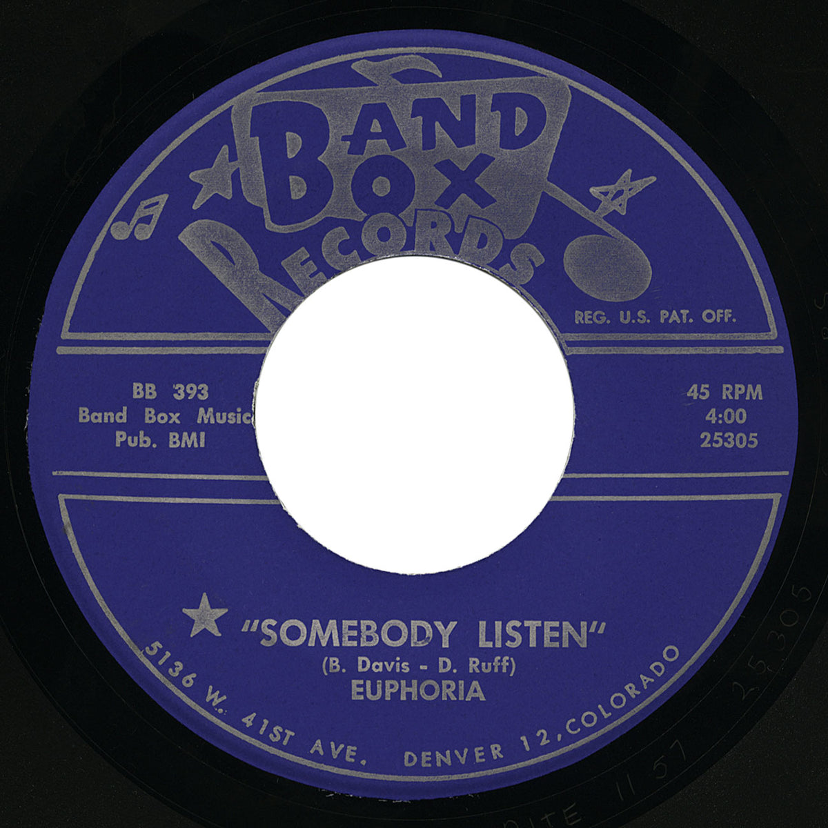 Euphoria – Somebody Listen – Band Box