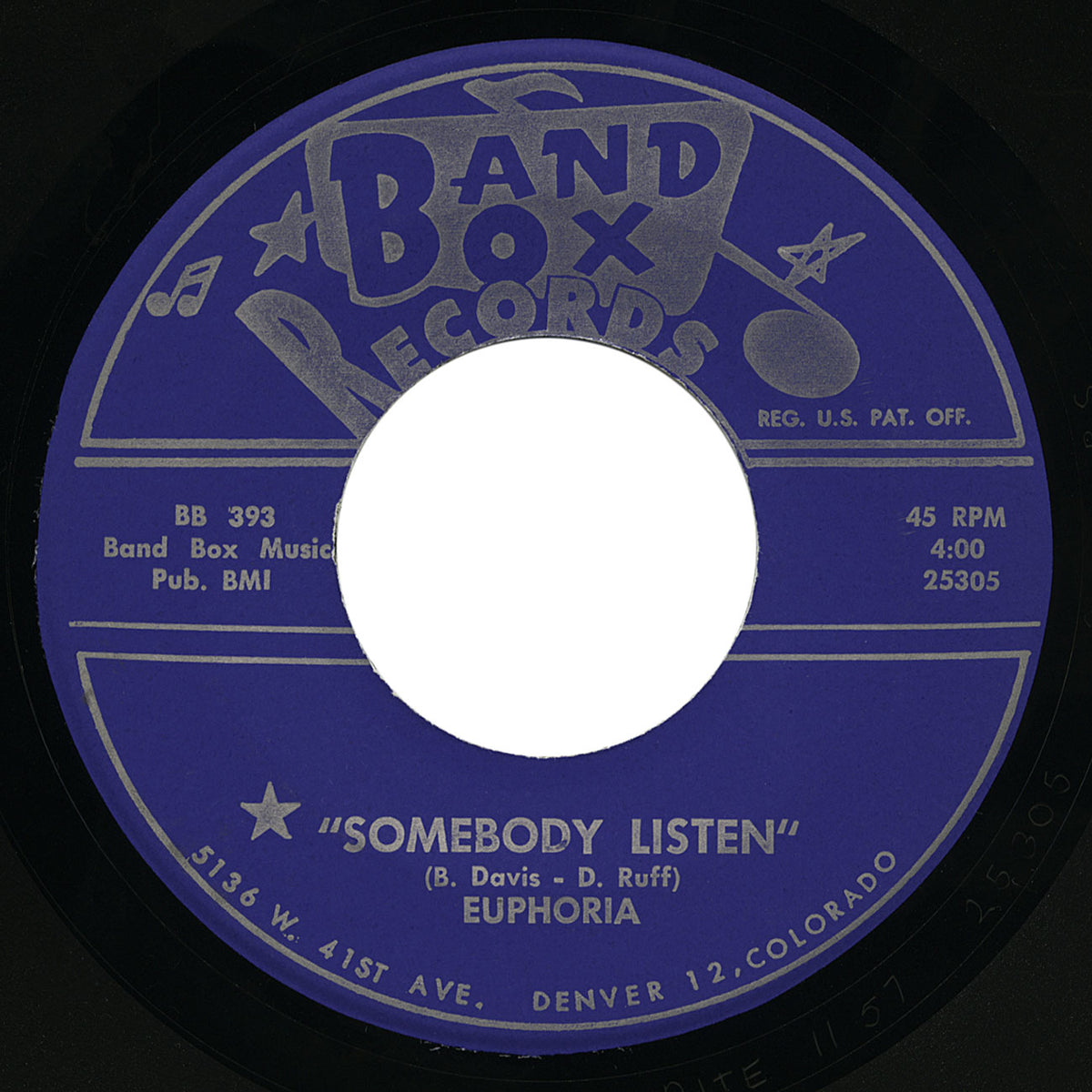 Euphoria – Somebody Listen – Band Box