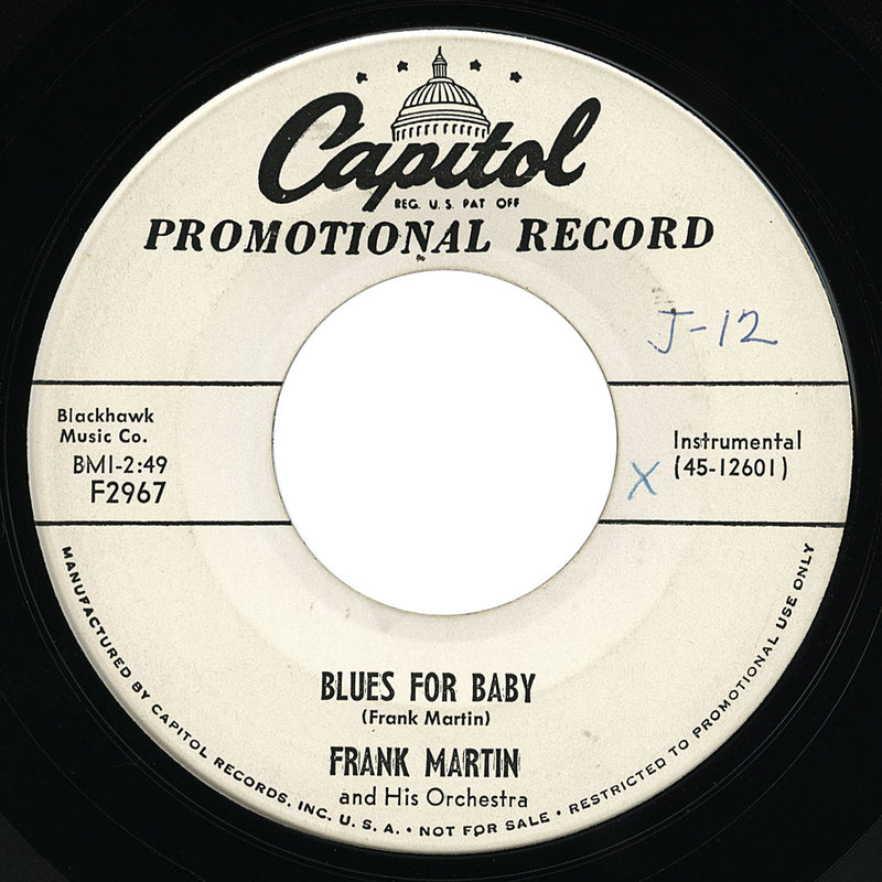 Frank Martin – Blues For Baby – Capitol