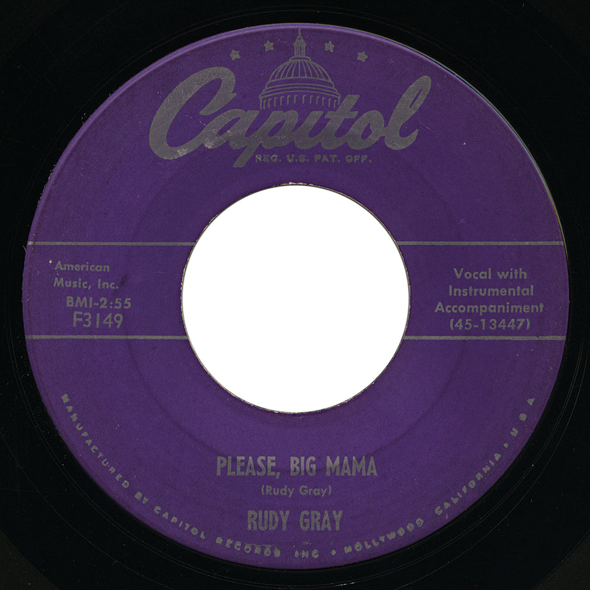 Rudy Gray – Please, Big Mama – Capitol