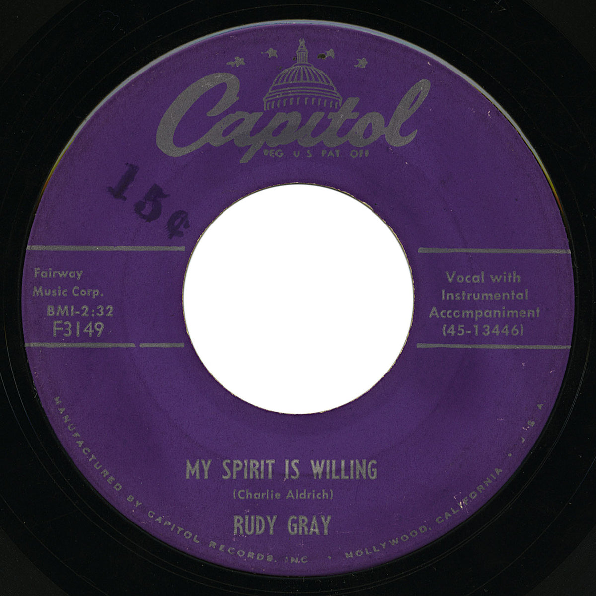 Rudy Gray – My Spirit Is Willing – Capitol