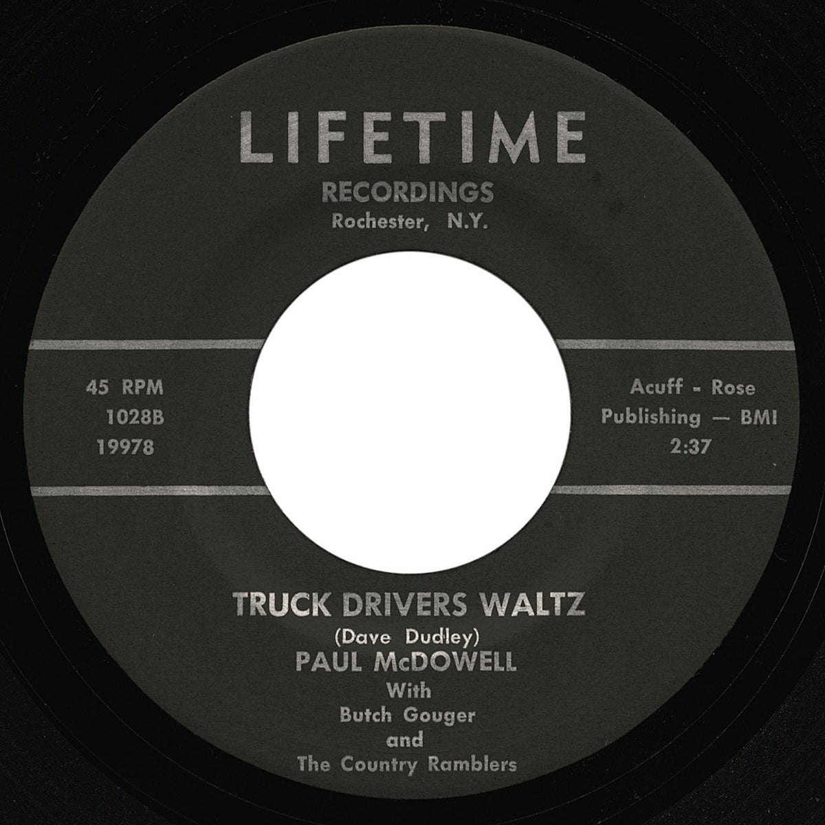 Paul McDowell – Truck Drivers Waltz – Lifetime