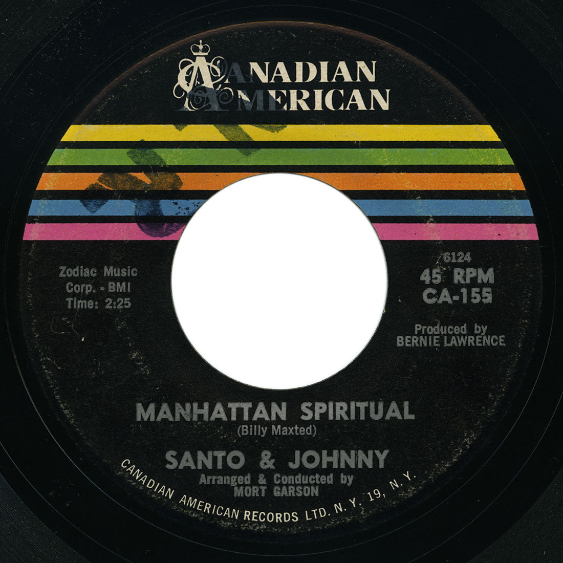 Santo & Johnny - The Wandering Sea / Manhattan Spiritual - Canadian American