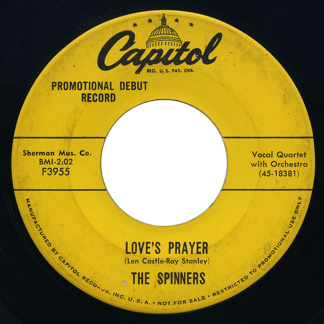 Spinners - Goofin’ / Love’s Prayer - Capitol