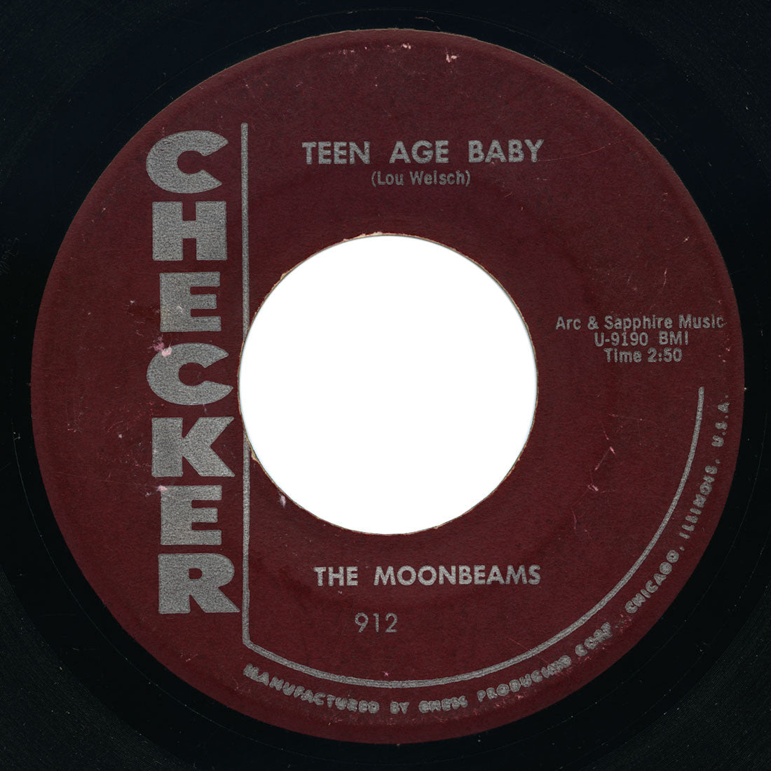 Moonbeams - Teen Age Baby / Cryin’ The Blues - Checker