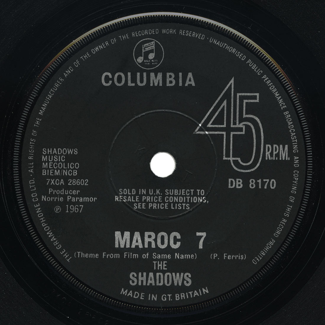 Shadows - Bombay Duck / Maroc 7 - UK Columbia