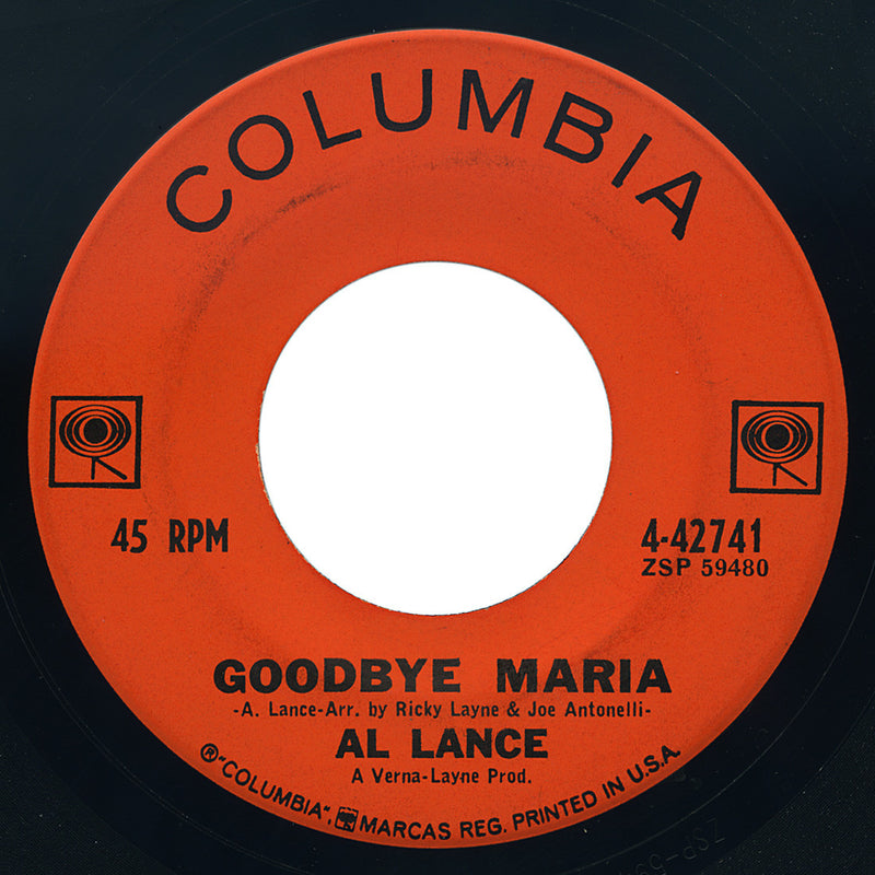 Al Lance – I’m Walkin’ Out / Goodbye Maria – Columbia