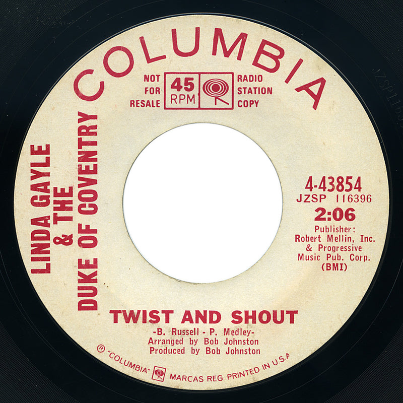 Linda Gayle & The Duke Of Coventry – Twist And Shout – Columbia