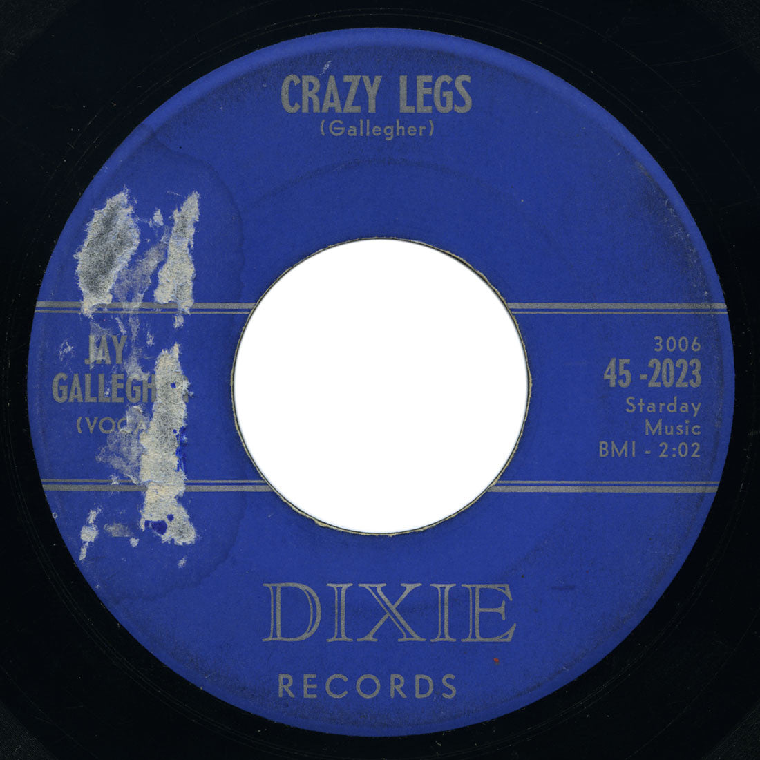 Jay Gallegher - Crazy Legs / Steady Flame - Dixie