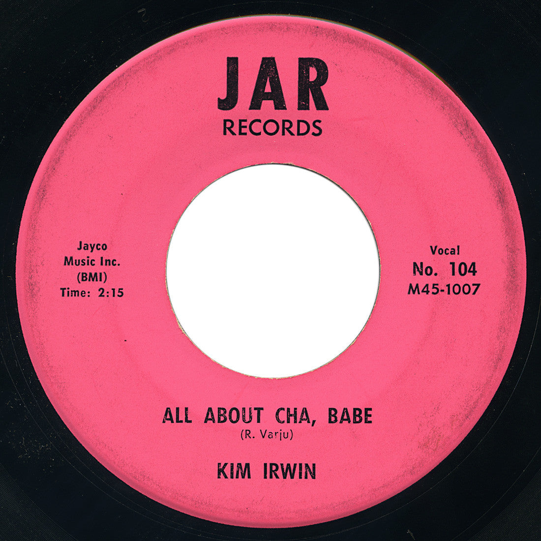 Kim Irwin – All About Cha, Babe – Jar