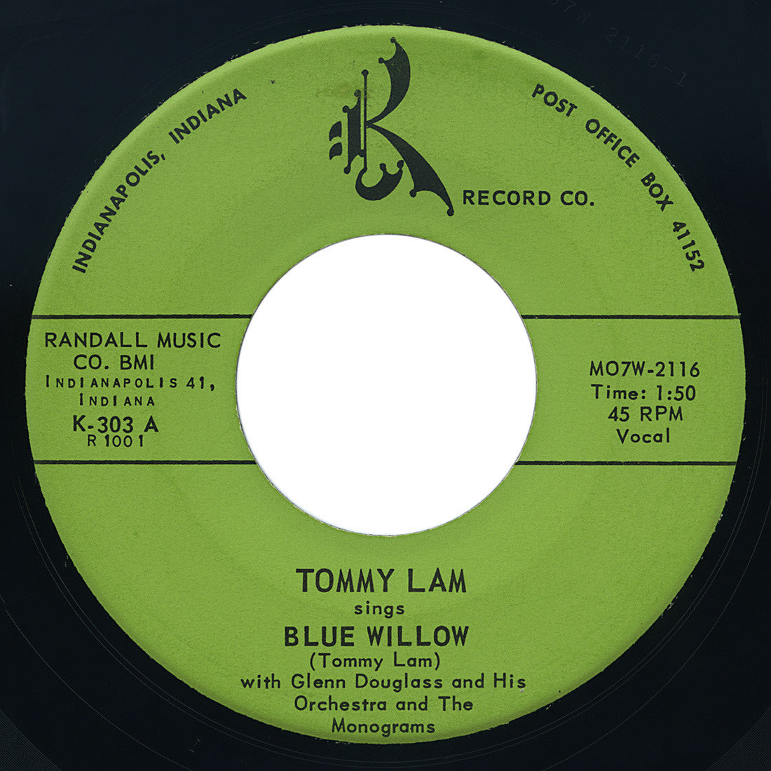 Tommy Lam – Blue Willow / Teenagers Dream – K