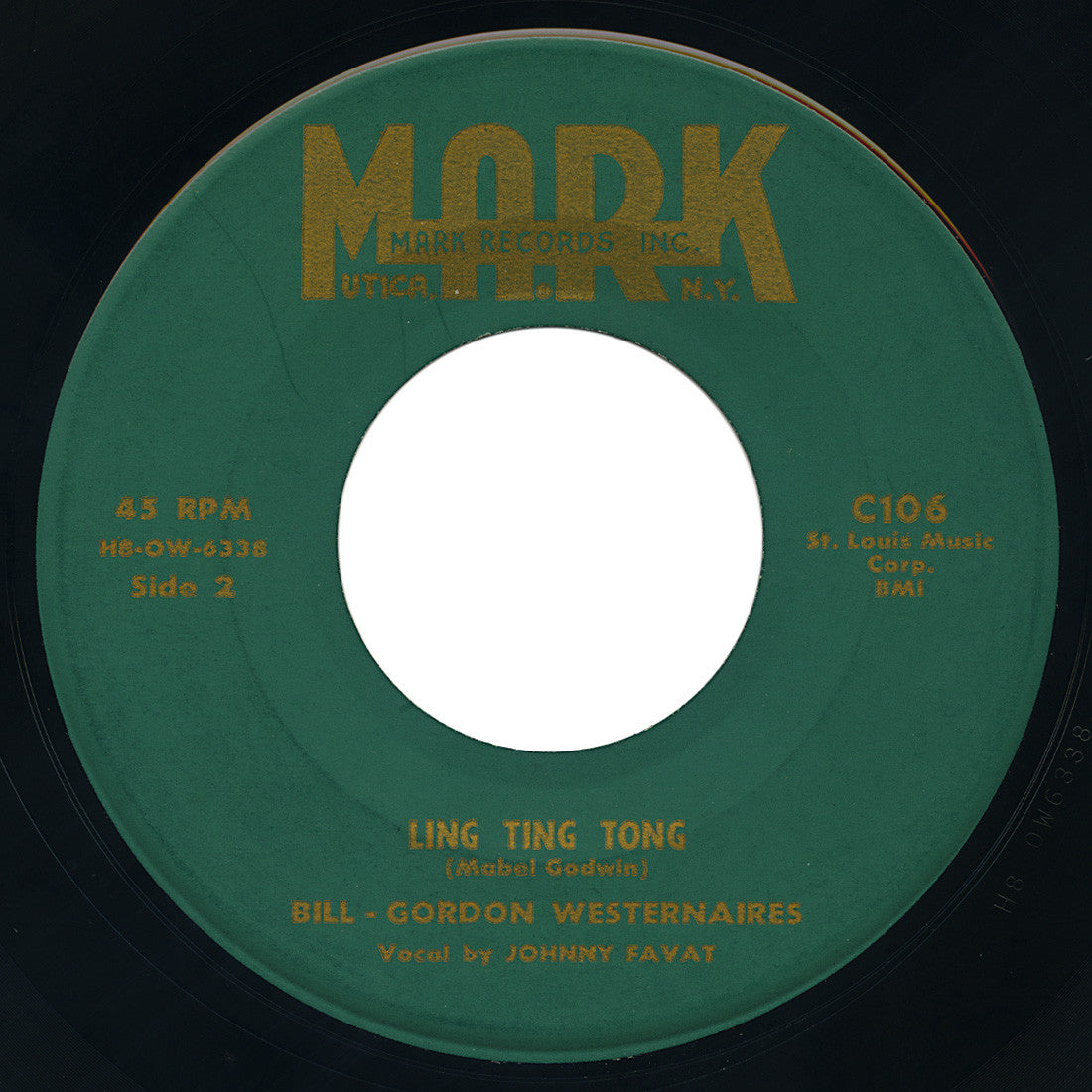Bill - Gordon Westernaires – Ling Ting Tong – Mark