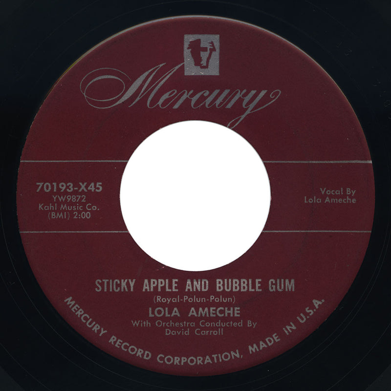 Lola Ameche – Sticky Apple And Bubble Gum – Mercury