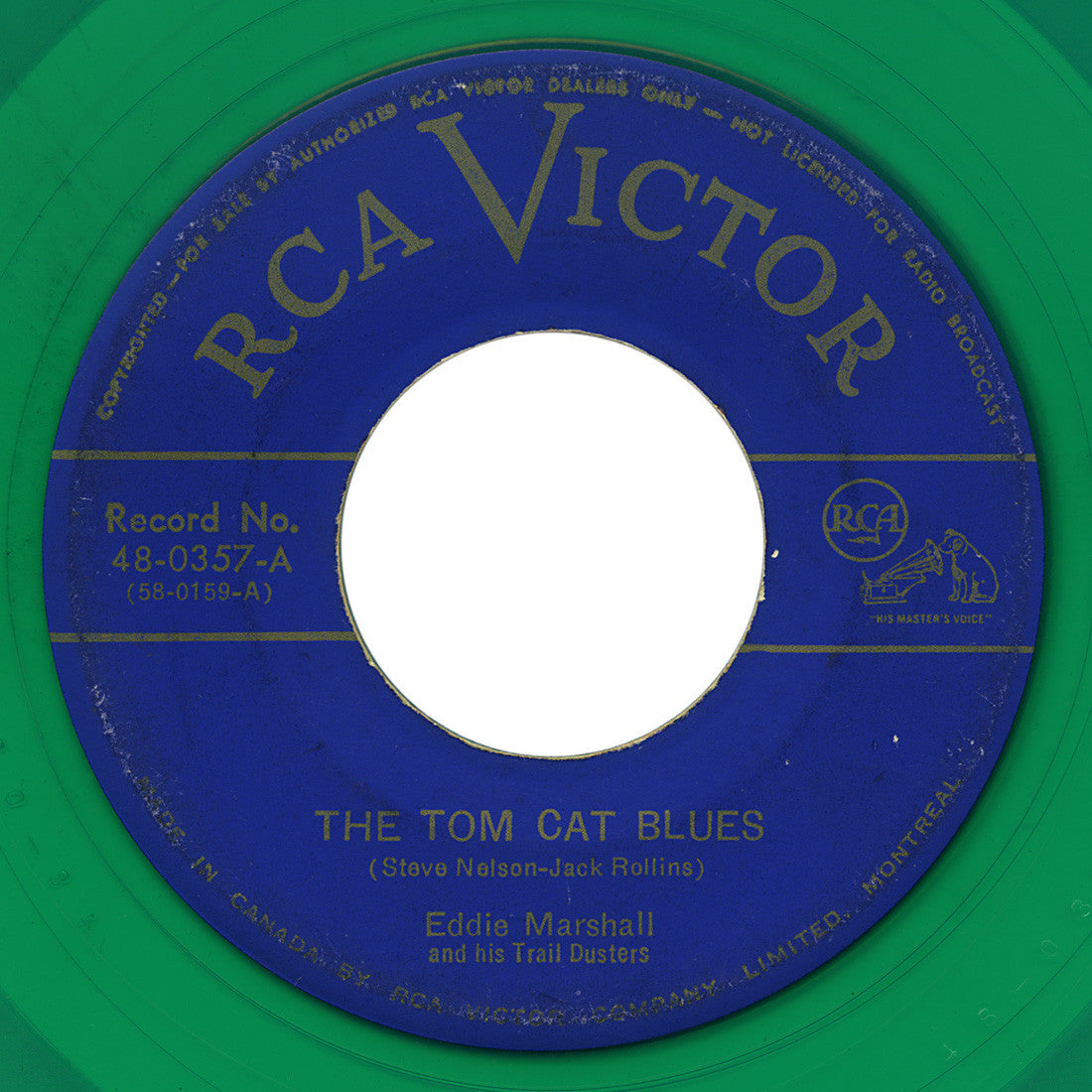 Eddie Marshall and his Trail Dusters – Tom Cat Blues – RCA Victor