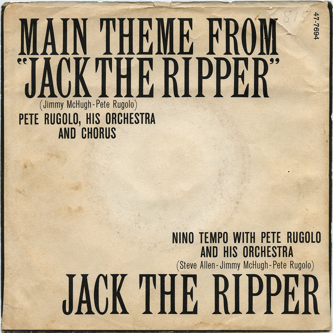 Nino Tempo & Pete Rugolo - Jack The Ripper / Main Theme From Jack The Ripper - RCA