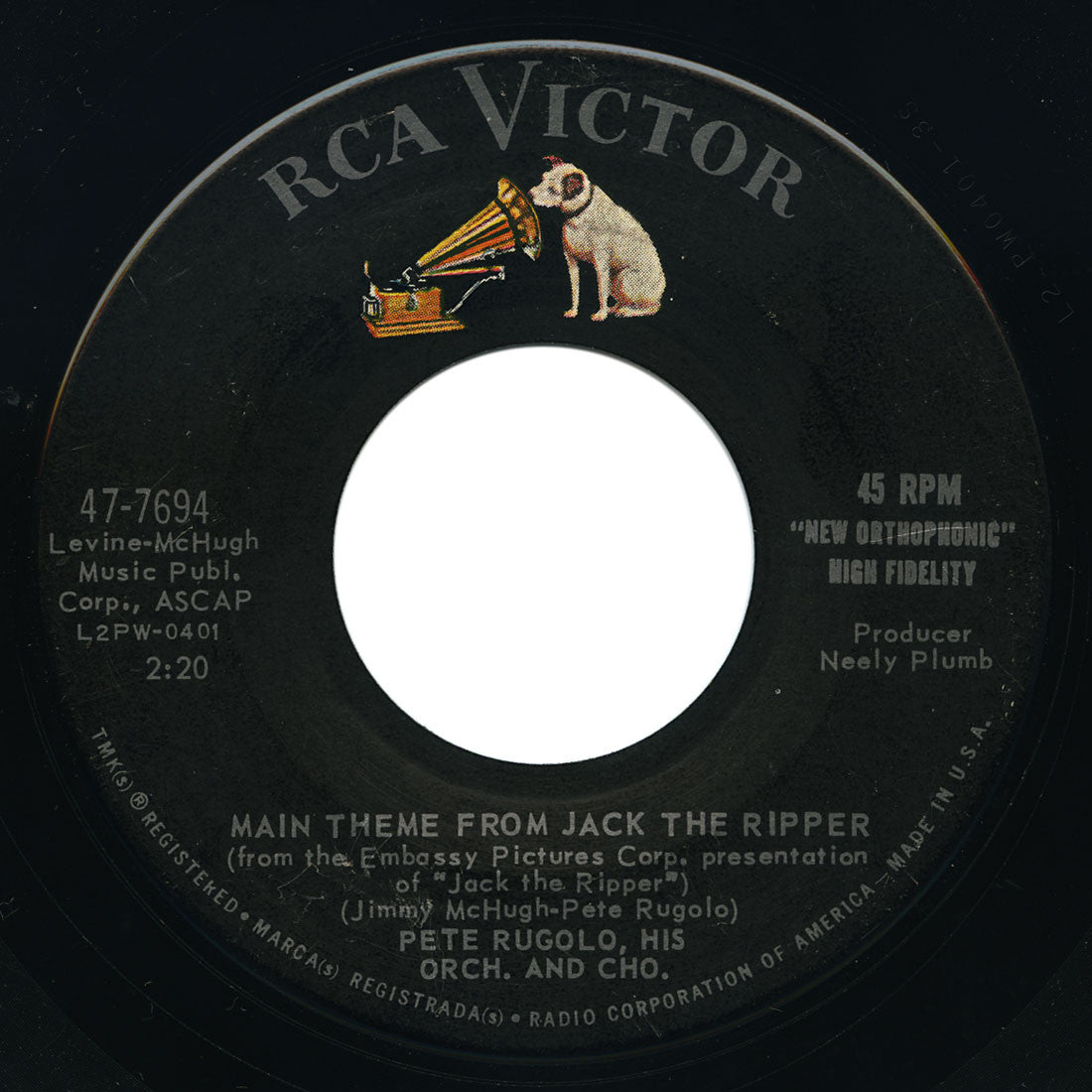Nino Tempo & Pete Rugolo - Jack The Ripper / Main Theme From Jack The Ripper - RCA