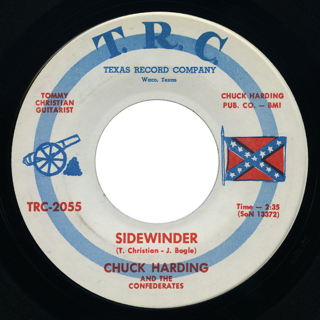 Chuck Harding and The Confederates - Sidewinder / I Love - T.R.C.
