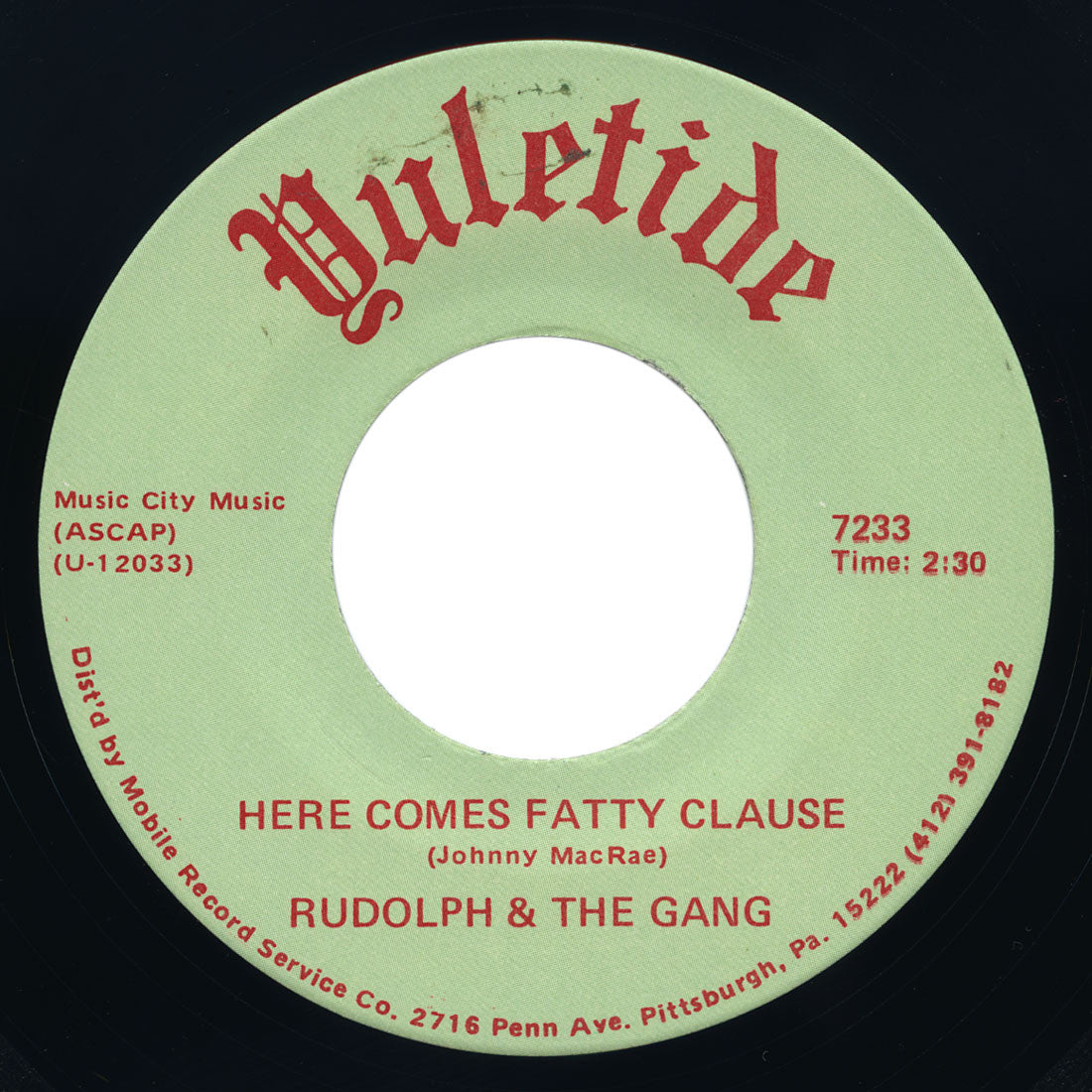 Rudolph & The Gang – Here Comes Fatty Clause