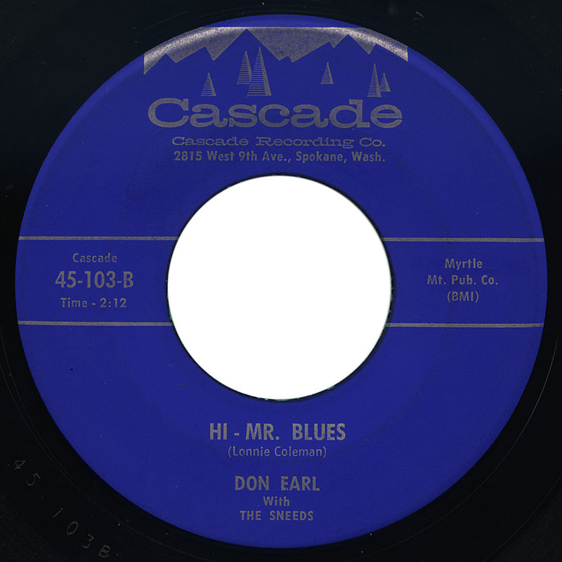 Leslie Sneed with The Sneeds – Hi - Mr. Blues – Cascade