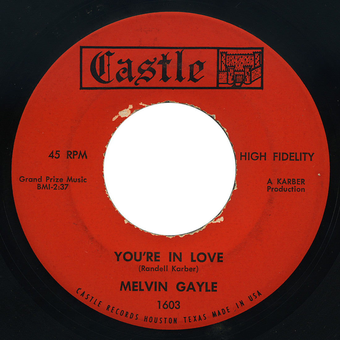 Melvin Gayle – You’re In Love – Castle