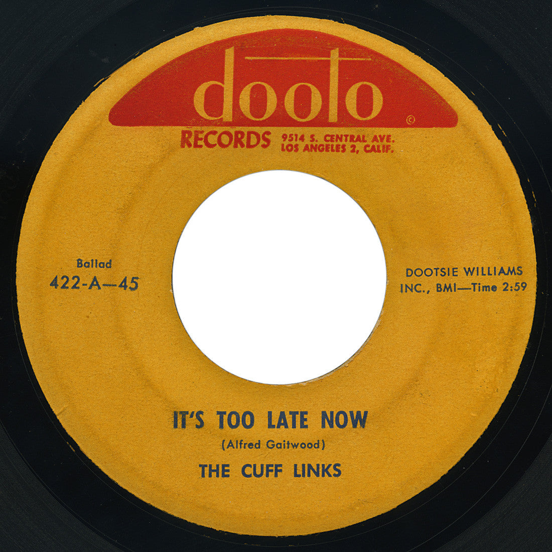 Cuff Links – It’s Too Late Now – Dooto
