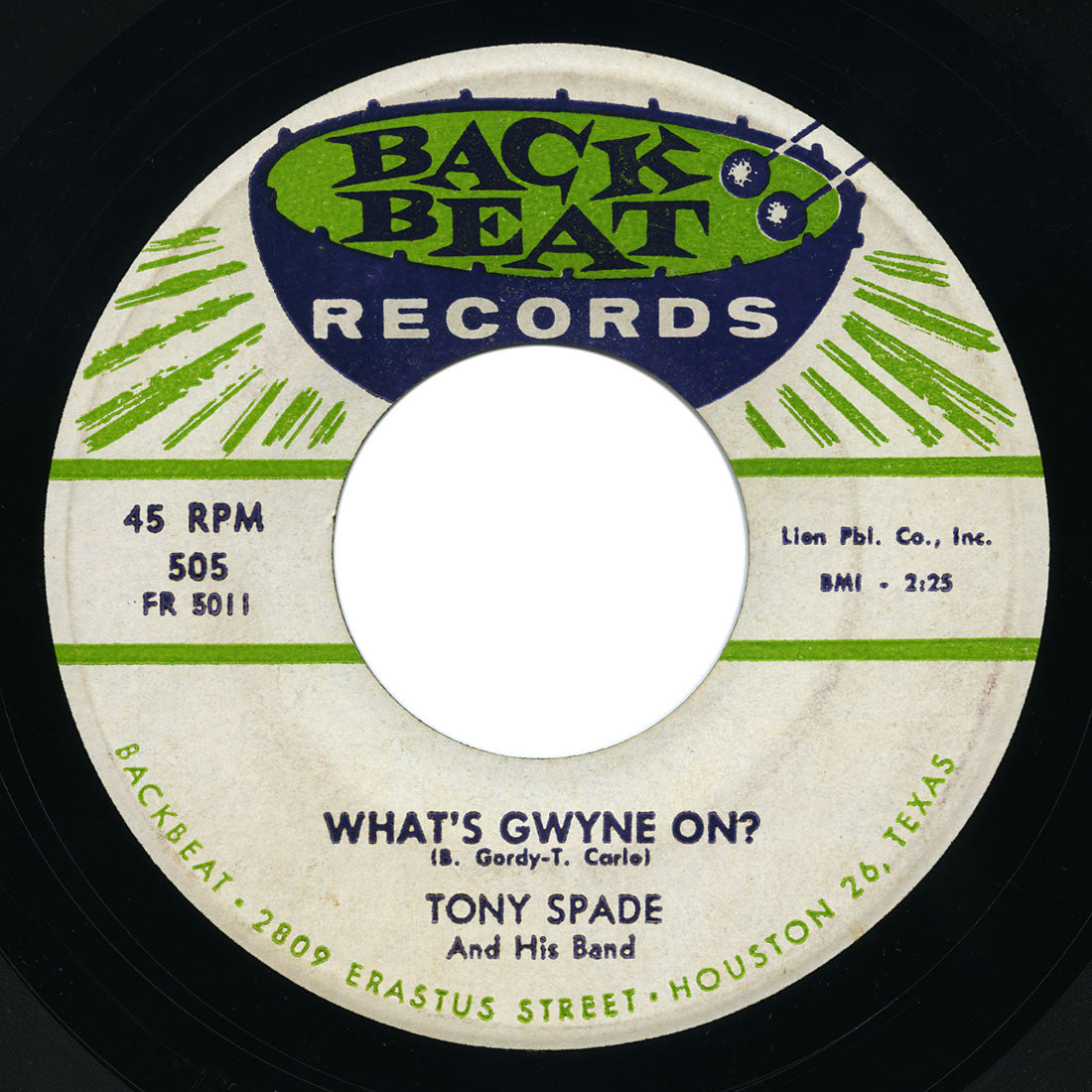 Tony Spade - What’s Gwyne On? / Life Is A Mystery - Back Beat
