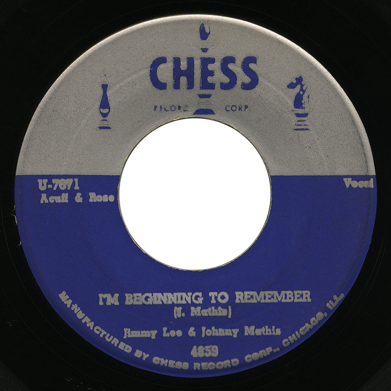 Jimmy Lee & Johnny Mathis – If You Don’t Somebody Else Will / I’m Beginning  To Remember – Chess