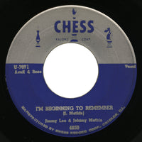 Jimmy Lee & Johnny Mathis – I’m Beginning To Remember – Chess