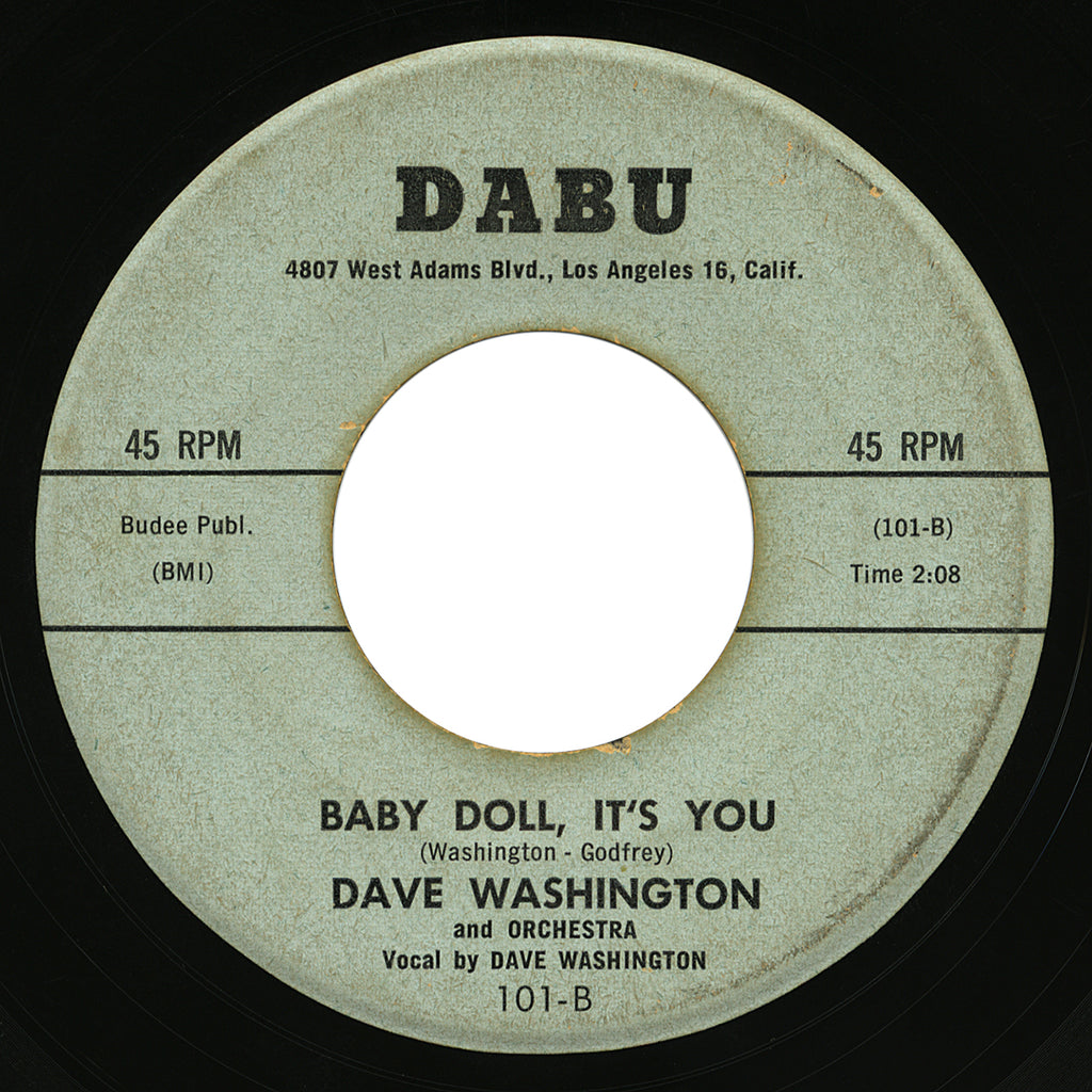 Dave Washington – Baby Doll, It’s You – Dabu