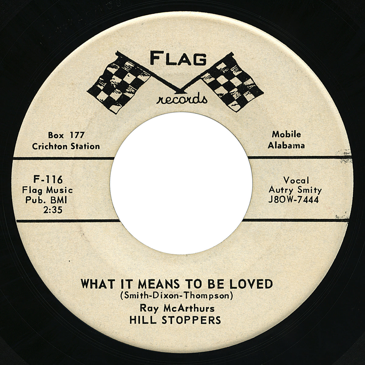 Ray McArthurs Hill Stoppers – What It Means To Be Loved – Flag