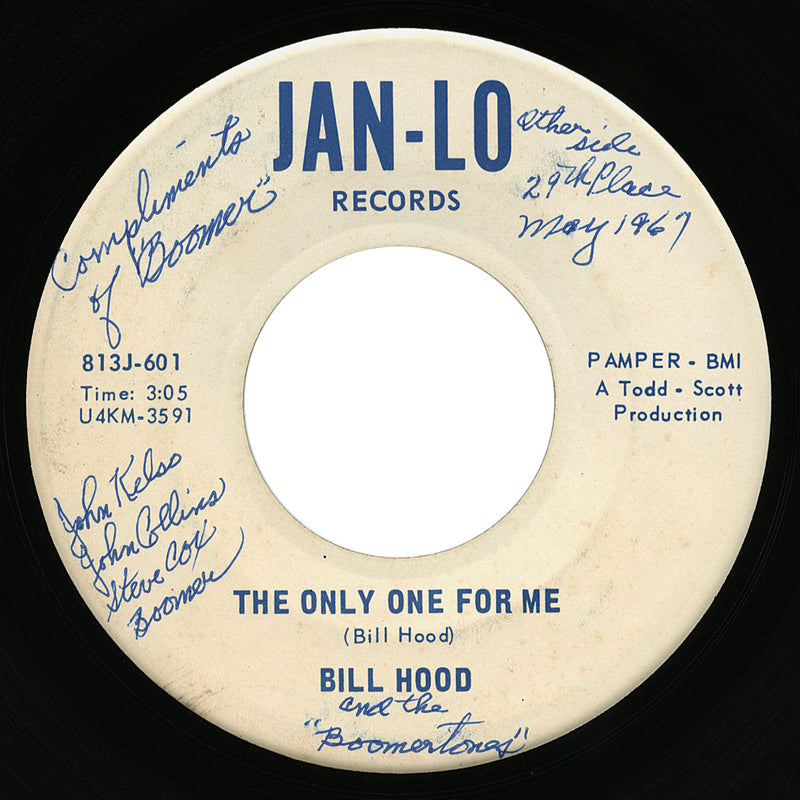 Bill Hood – The Only One For Me – Jan-Lo