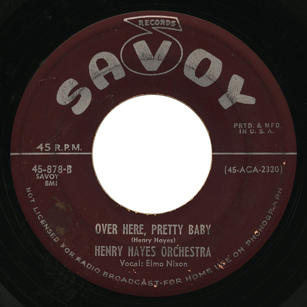 Henry Hayes Orchestra – Over Here, Pretty Baby – Savoy