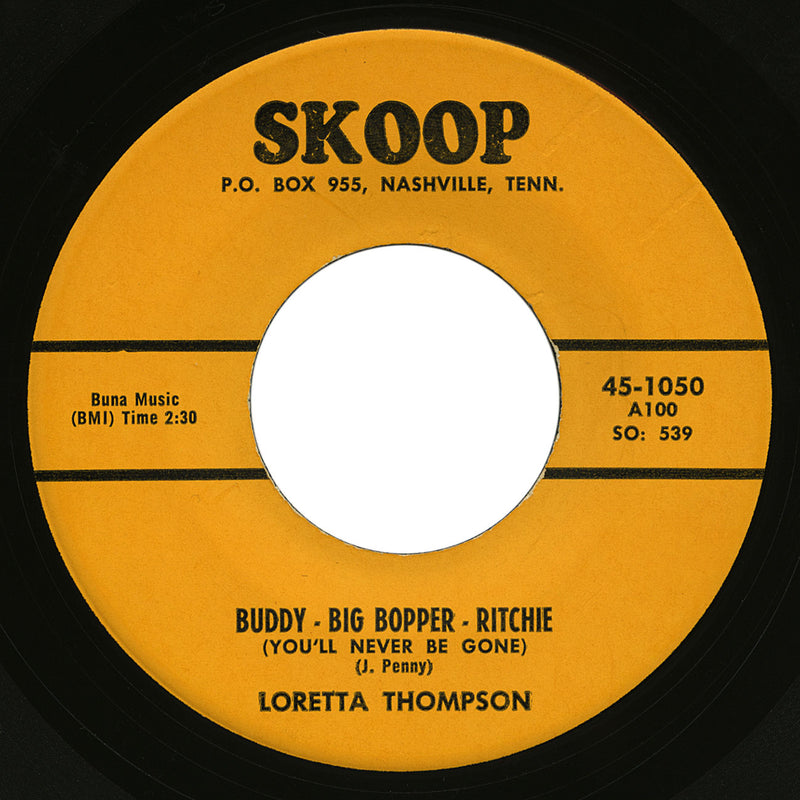 Loretta Thompson – Buddy-Big Bopper-Ritchie – Skoop