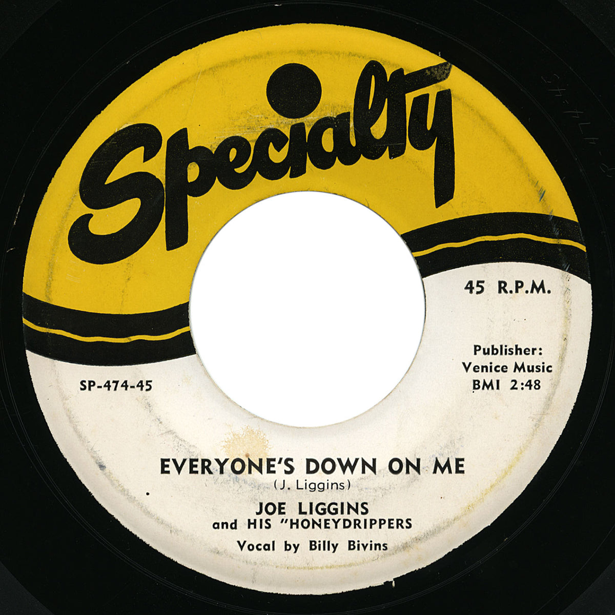 Joe Liggins – Everyone’s Down On Me – Specialty