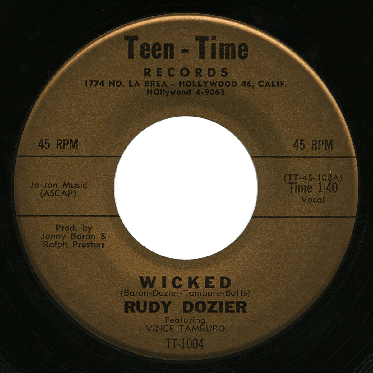 Rudy Dozier – Wicked – Teen Time