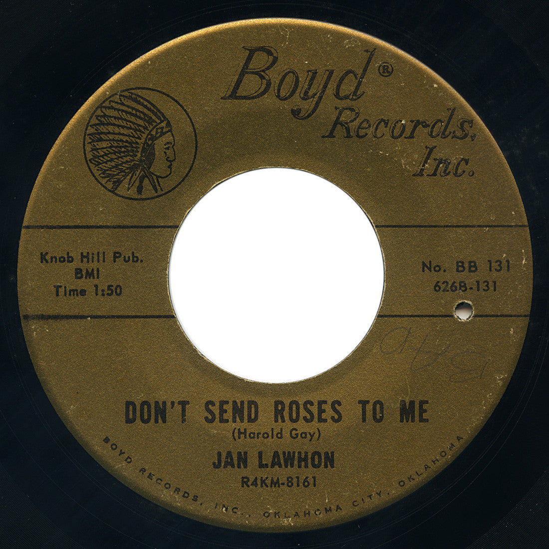 Jan Lawhon – Don’t Send Roses To Me – Boyd