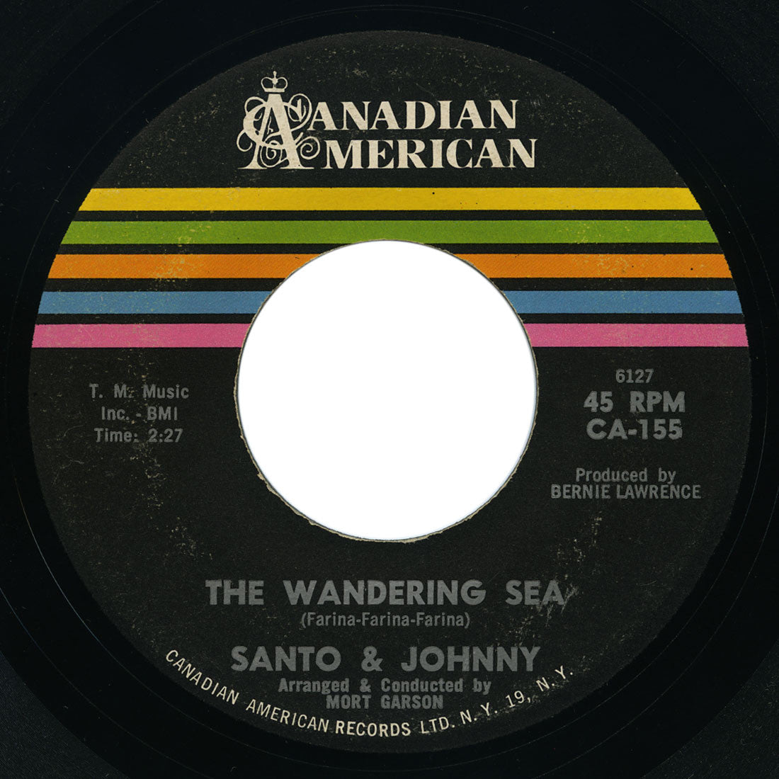 Santo & Johnny - The Wandering Sea / Manhattan Spiritual - Canadian American