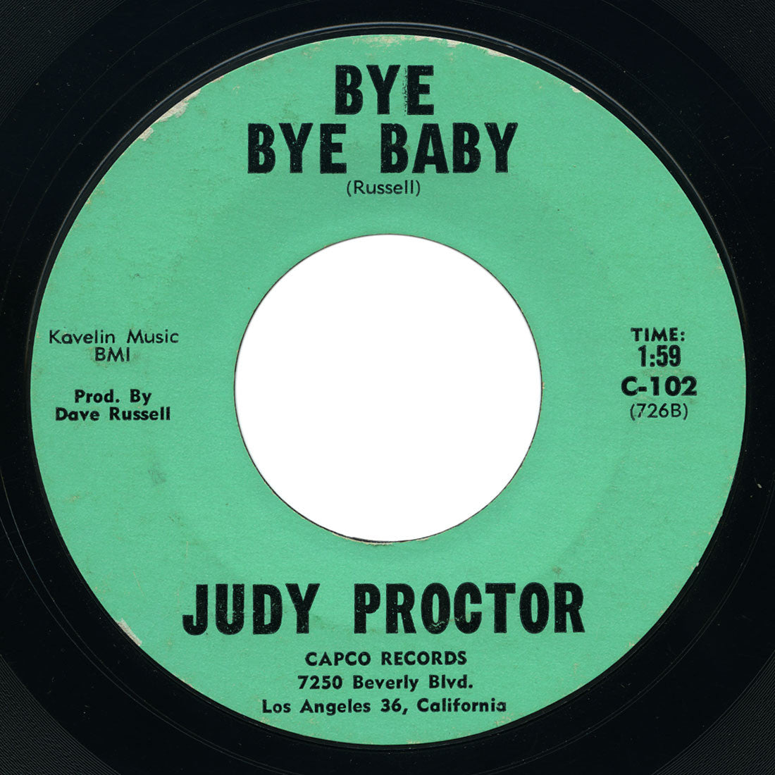 Judy Proctor - Storm In My Heart / Bye Bye Baby - Capco
