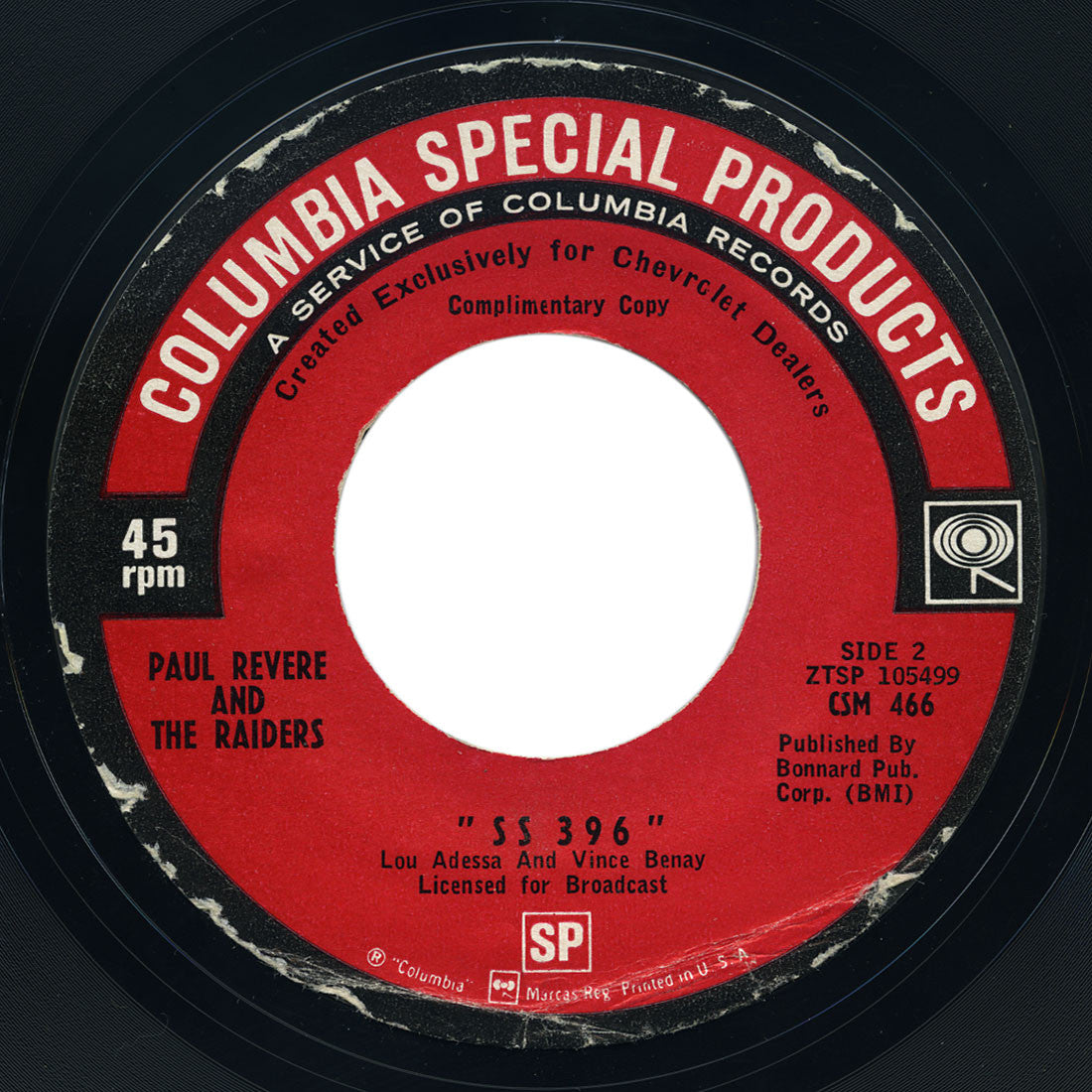 Paul Revere And The Raiders – “SS 396”– Columbia Special Products