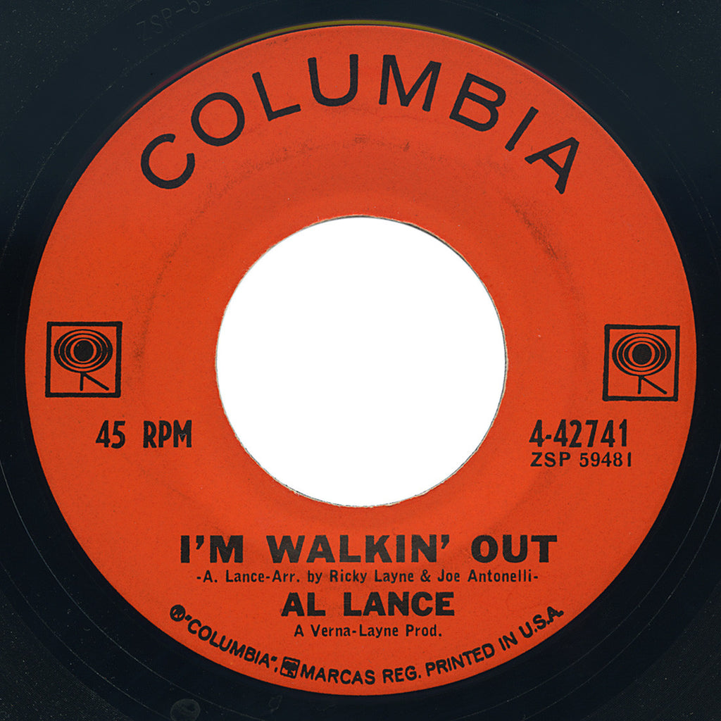 Al Lance – I’m Walkin’ Out / Goodbye Maria – Columbia