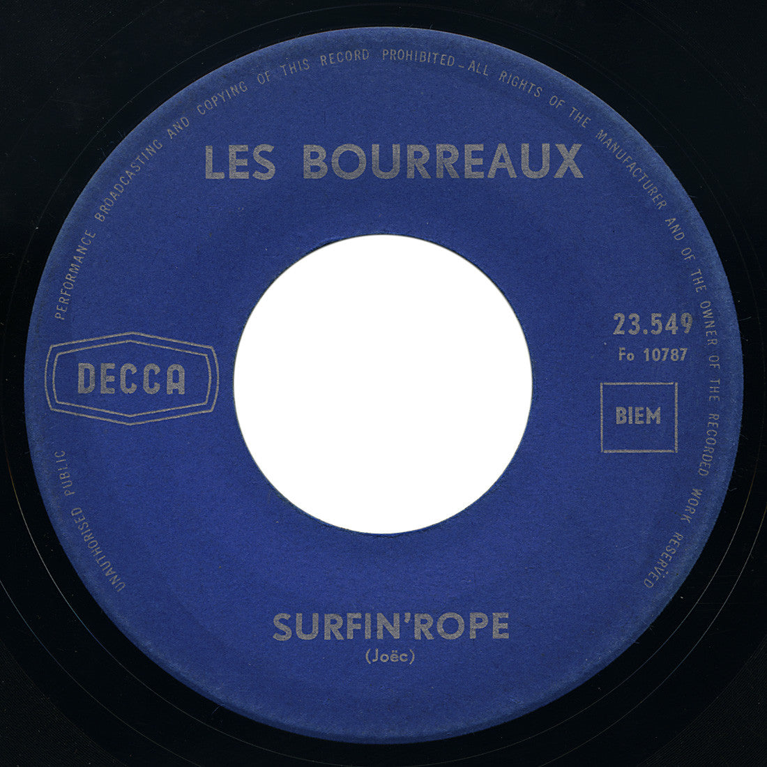 Les Bourreaux – Surfin’ Rope – Decca