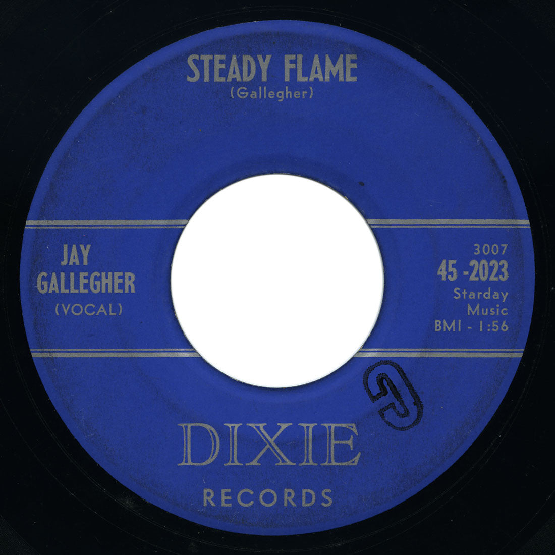 Jay Gallegher - Crazy Legs / Steady Flame - Dixie