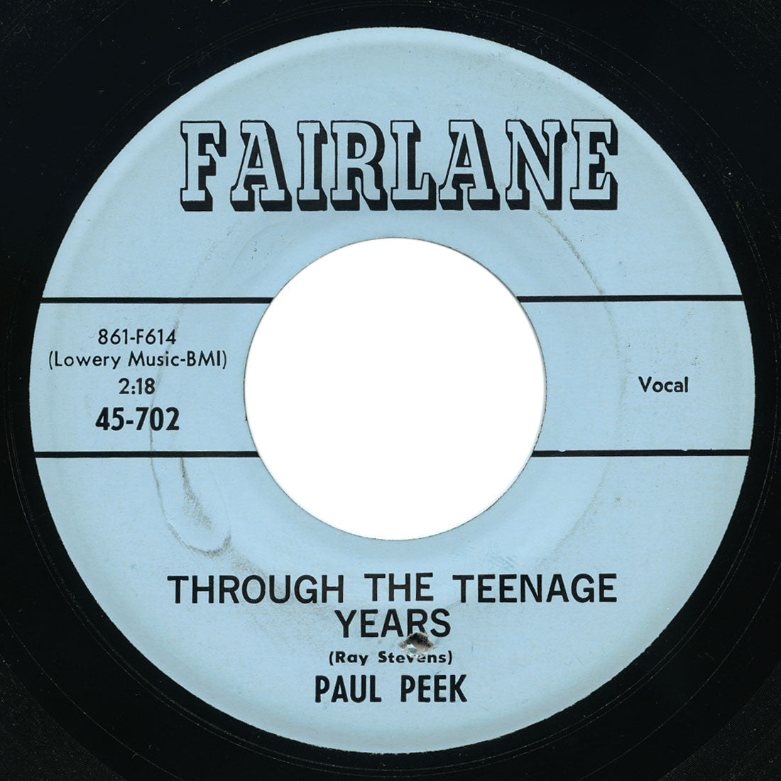 Paul Peek - Brother-In-Law (He’s A Moocher) / Through The Teenage Years - Fairlane