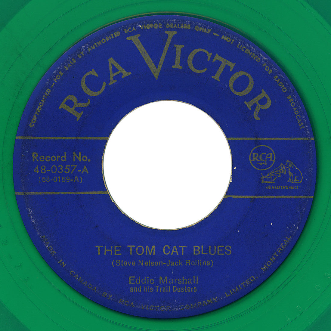 Eddie Marshall and his Trail Dusters – Tom Cat Blues – RCA Victor