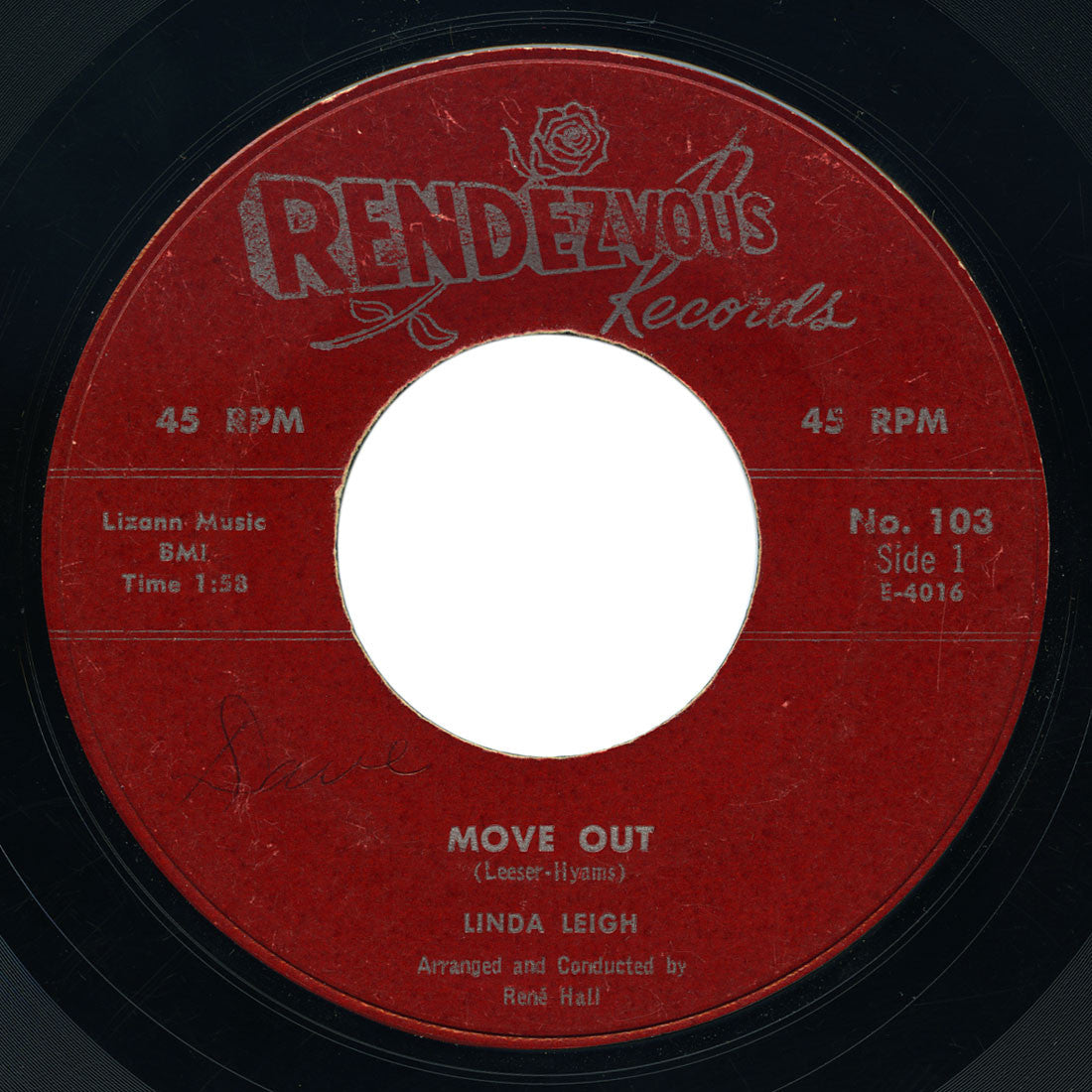 Linda Leigh - Move Out / It’s Real - Rendezvous