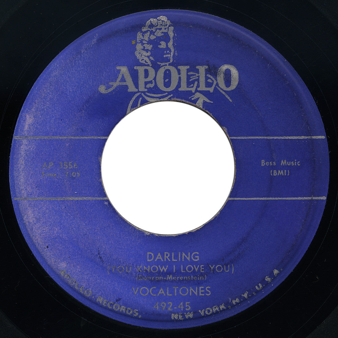 Vocaltones – Darling (You Know I Love You) – Apollo