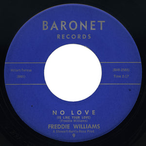 Freddie Williams – No Love (Is Like Your Love) – Baronet
